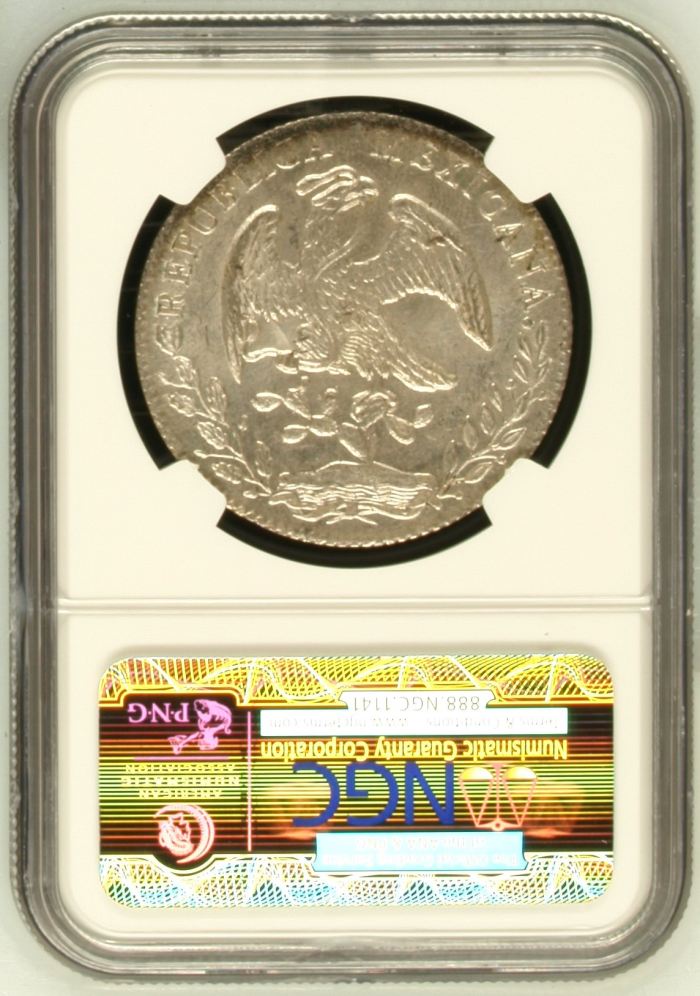 Guanajuato 8 Reales 1868 Go YF NGC MS65 0152409Guanajuato 8 Reales 1868 Go YF NGC MS65 0152409 - Image 2