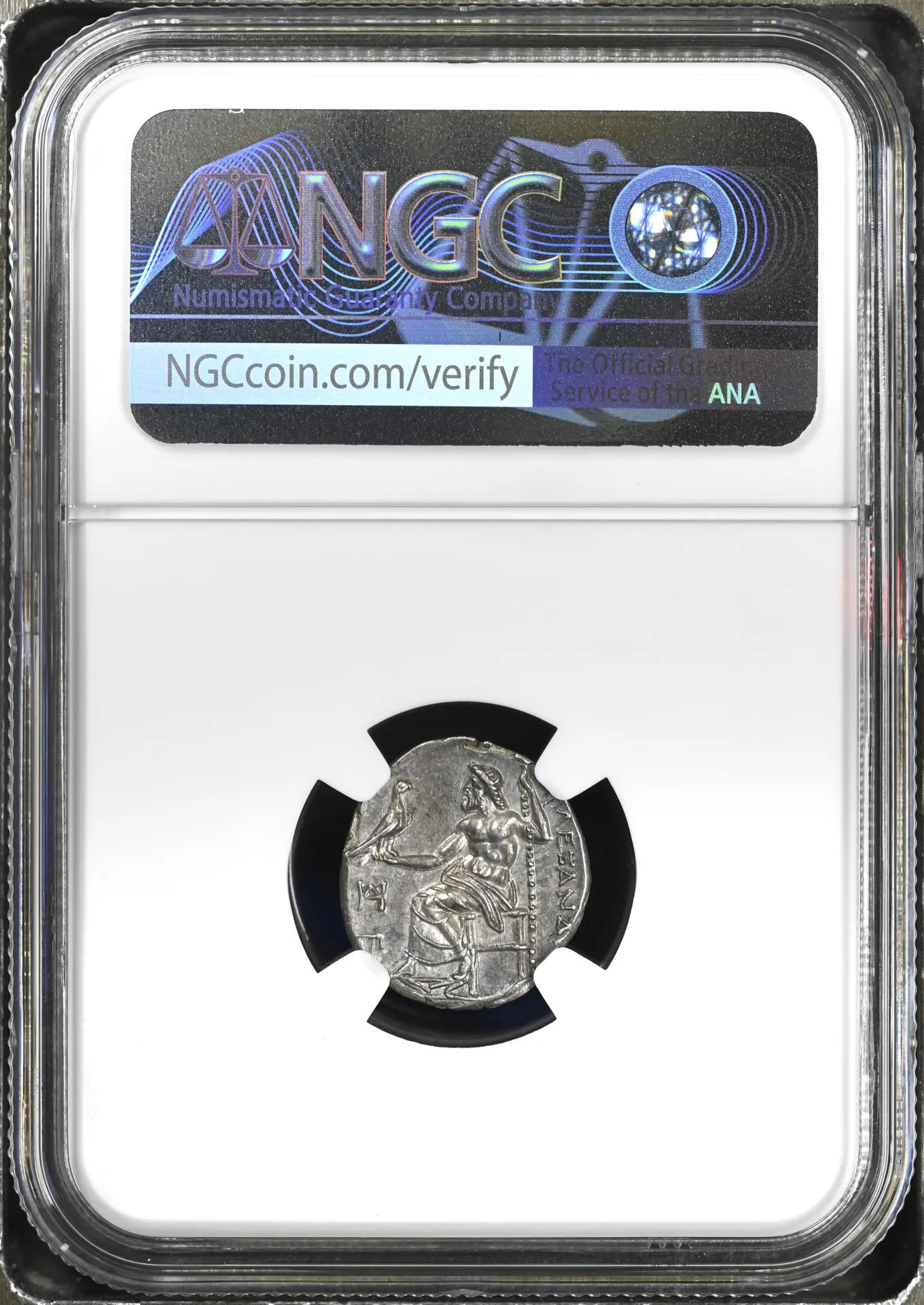 Ancient Coins Greek Macedonian Kings Macedonian Kings Alexander III(The Great) 336-323 BC AR Drachm NGC Ch AU 0152414 Macedonian Kings Alexander III(The Great) 336-323 BC AR Drachm NGC Ch AU 0152414Macedonian Kings Alexander III(The Great) 336-323 BC AR Drachm NGC Ch AU 0152414 - Image 2
