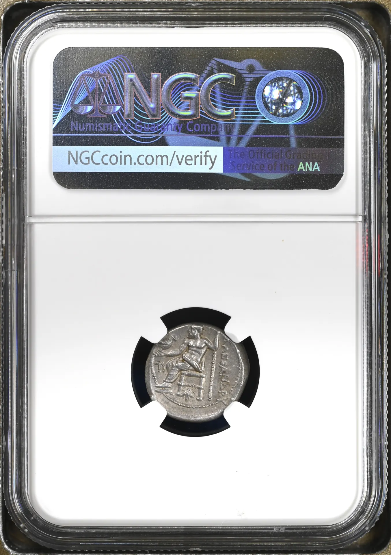 Ancient Coins Greek Macedonian Kings Macedonian Kings Alexander III(The Great) 336-323 BC AR Drachm NGC Ch AU 0152445 Macedonian Kings Alexander III(The Great) 336-323 BC AR Drachm NGC Ch AU 0152445Macedonian Kings Alexander III(The Great) 336-323 BC AR Drachm NGC Ch AU 0152445 - Image 2