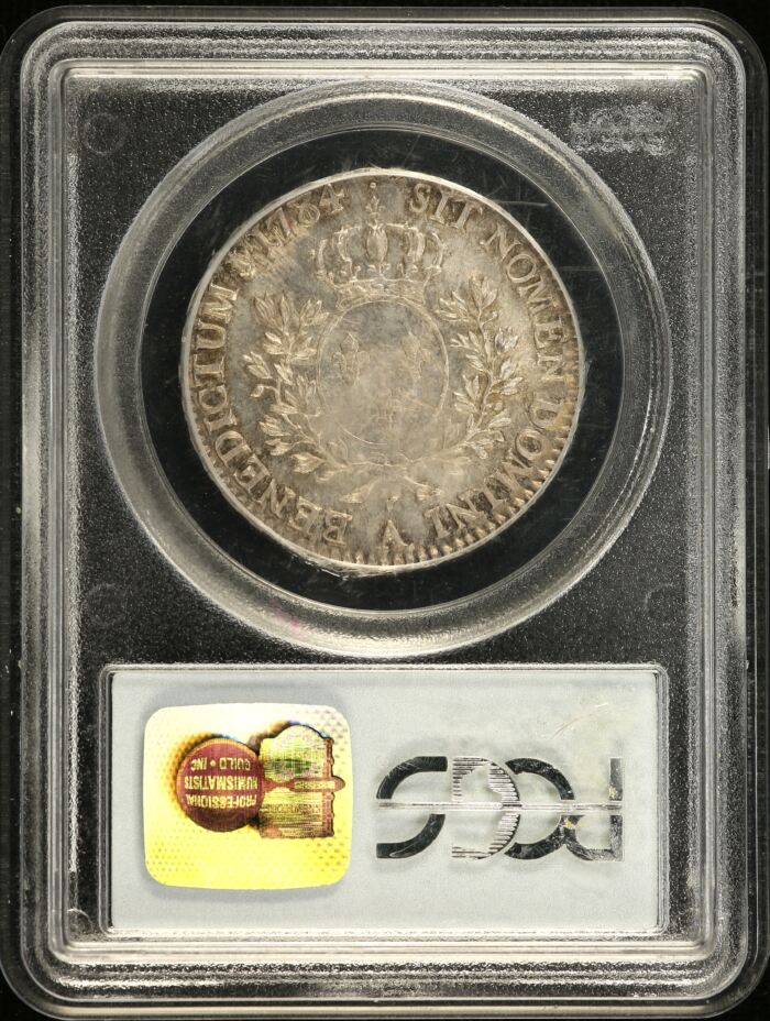 France 1/2 Ecu 1784 A PCGS MS62 0152534France 1/2 Ecu 1784 A PCGS MS62 0152534 - Image 2