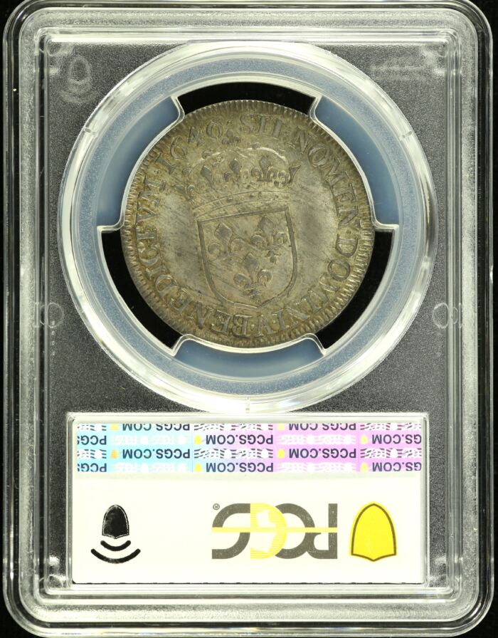 France 1/2 Ecu 1646 A PCGS MS62 0152537France 1/2 Ecu 1646 A PCGS MS62 0152537 - Image 2