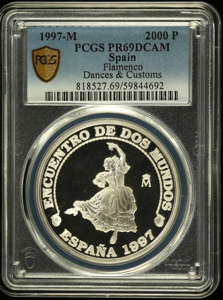 Spain 2,000 Pesetas 1997 M PCGS PR69DCAM 0152153