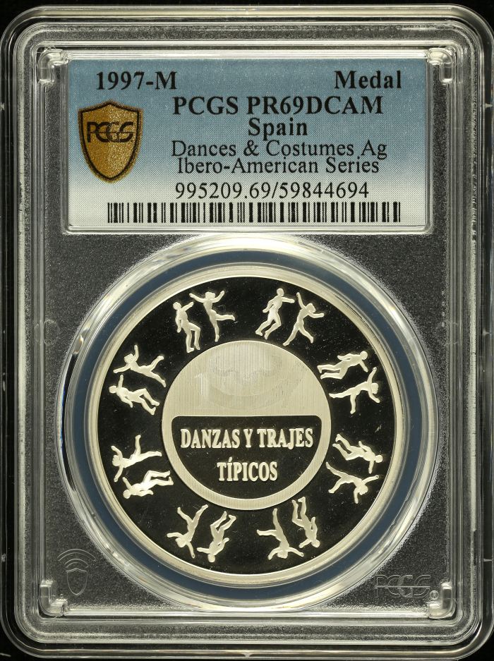 Spain Dances & Customs Medal 1997 M PCGS PR69DCAM 0152154Spain Dances & Customs Medal 1997 M PCGS PR69DCAM 0152154