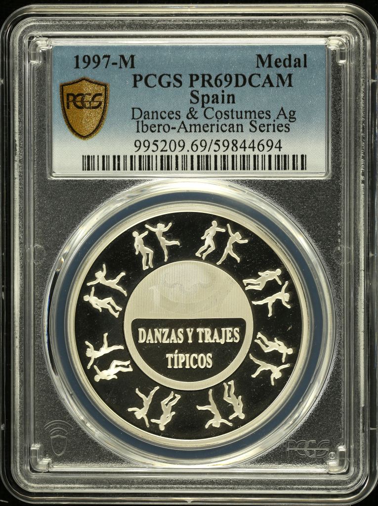 Spain Dances & Customs Medal 1997 M PCGS PR69DCAM 0152154