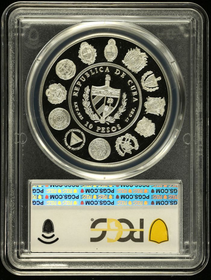 Cuba 10 Peso 1997 PCGS PR68DCAM 0152163Cuba 10 Peso 1997 PCGS PR68DCAM 0152163 - Image 2