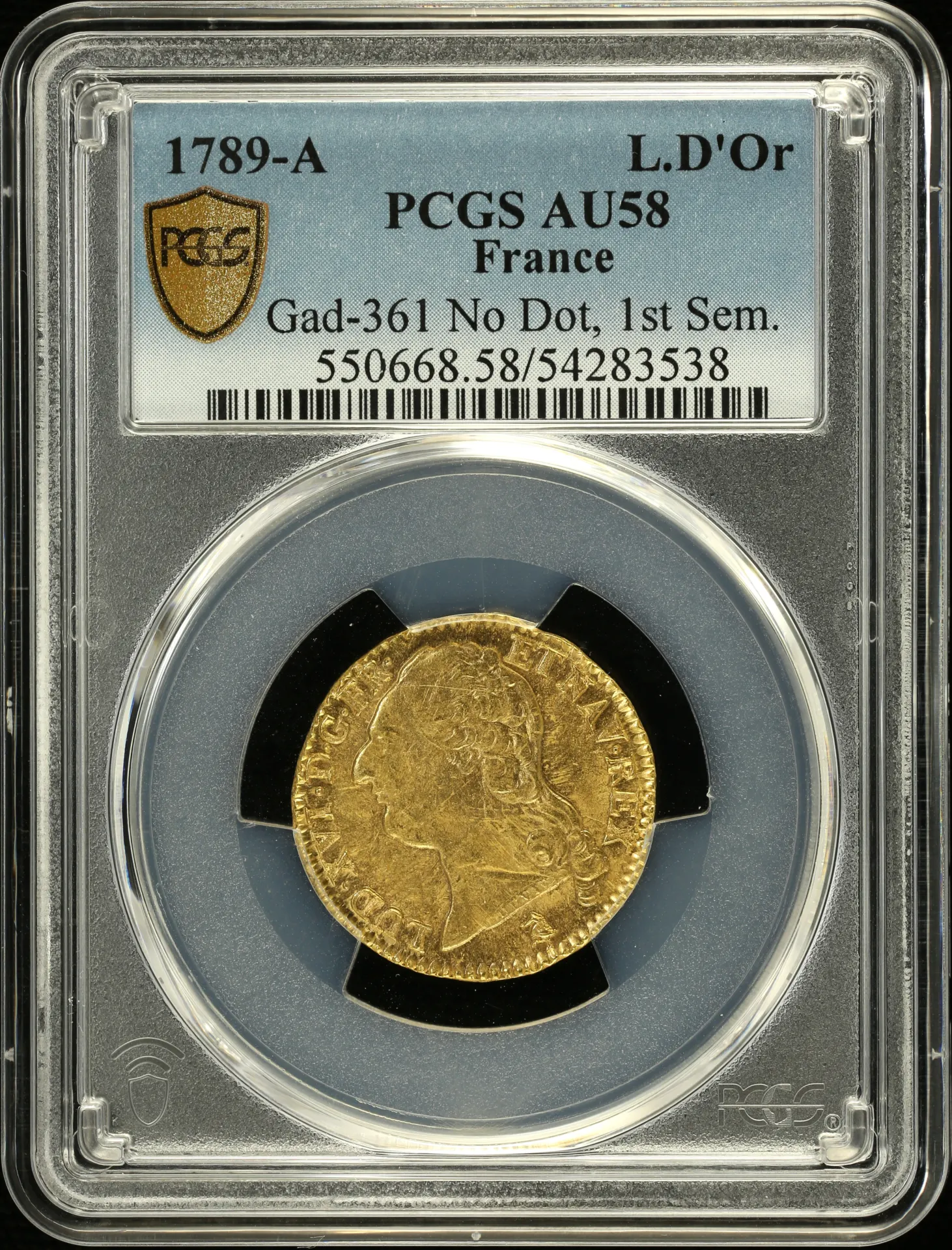 Europe France World Coins France Louis d or 1789 A PCGS AU58 Gad-361 0151746 France Louis d or 1789 A PCGS AU58 Gad-361 0151746