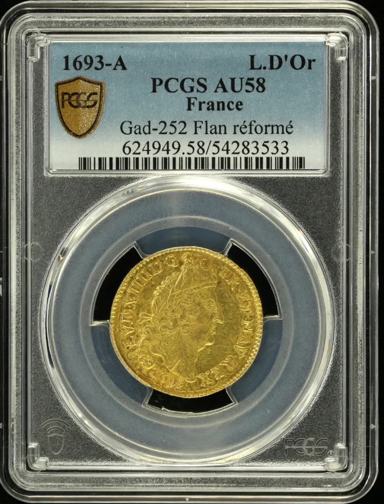 France Louis d or 1693 A PCGS AU58 Gad-252 0151772