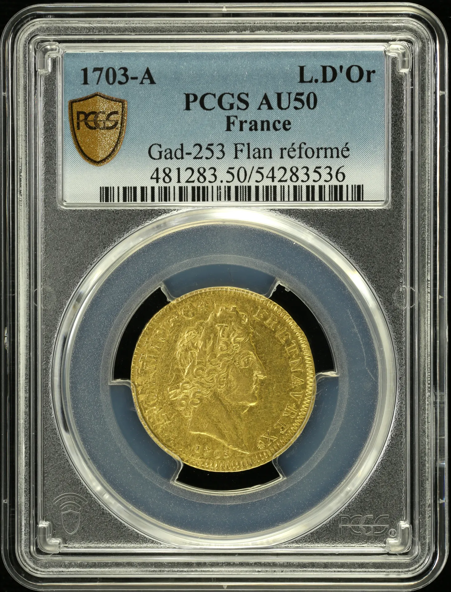 Europe France World Coins France Louis d or 1703 A PCGS AU50 Gad-253 0151776 France Louis d or 1703 A PCGS AU50 Gad-253 0151776