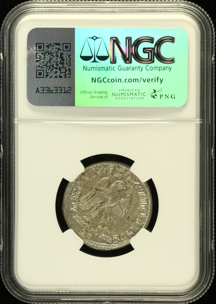 Roman Imperial Philip II 247-249 AD BI Tetradrachm NGC Ch AU 0152382Roman Imperial Philip II 247-249 AD BI Tetradrachm NGC Ch AU 0152382 - Image 2