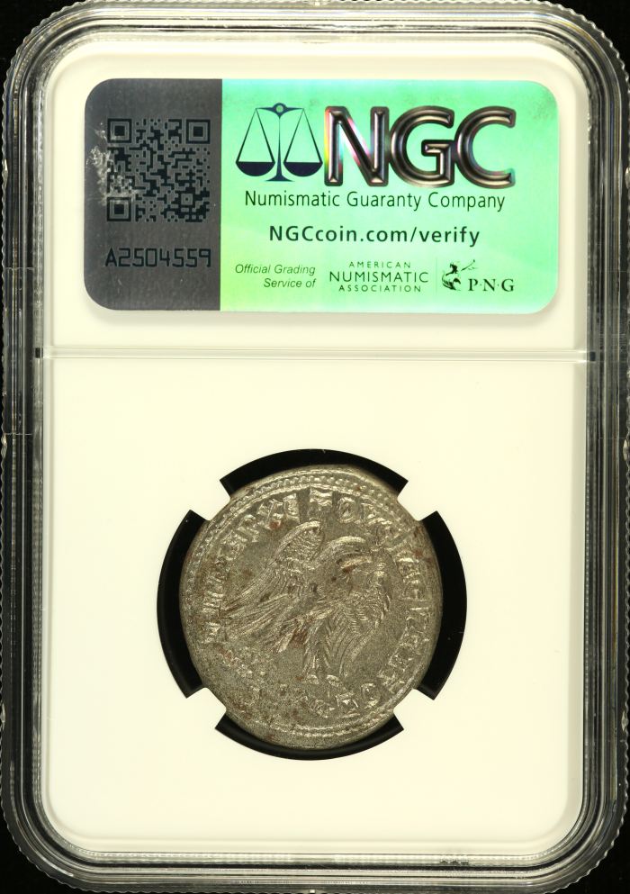 Roman Imperial Philip II 247-249 AD BI Tetradrachm NGC Ch AU 0152383Roman Imperial Philip II 247-249 AD BI Tetradrachm NGC Ch AU 0152383 - Image 2