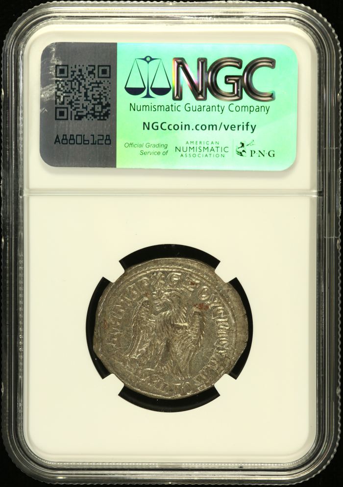 Roman Imperial Philip I 244-249 AD BI Tetradrachm NGC Ch AU 0152385Roman Imperial Philip I 244-249 AD BI Tetradrachm NGC Ch AU 0152385 - Image 2