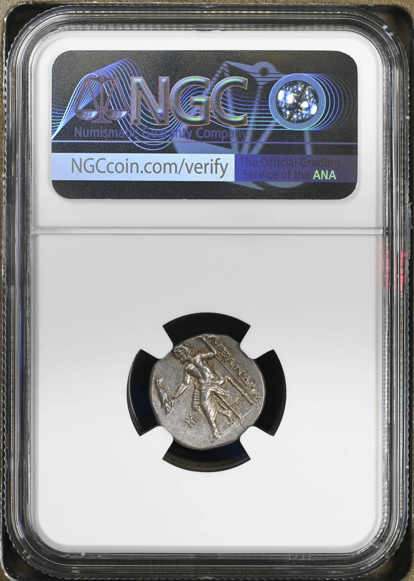 Ancient Coins Greek Macedonian Kings Macedonian Kings Alexander III(The Great) 336-323 BC AR Drachm NGC Ch AU 0152446 Macedonian Kings Alexander III(The Great) 336-323 BC AR Drachm NGC Ch AU 0152446Macedonian Kings Alexander III(The Great) 336-323 BC AR Drachm NGC Ch AU 0152446 - Image 2
