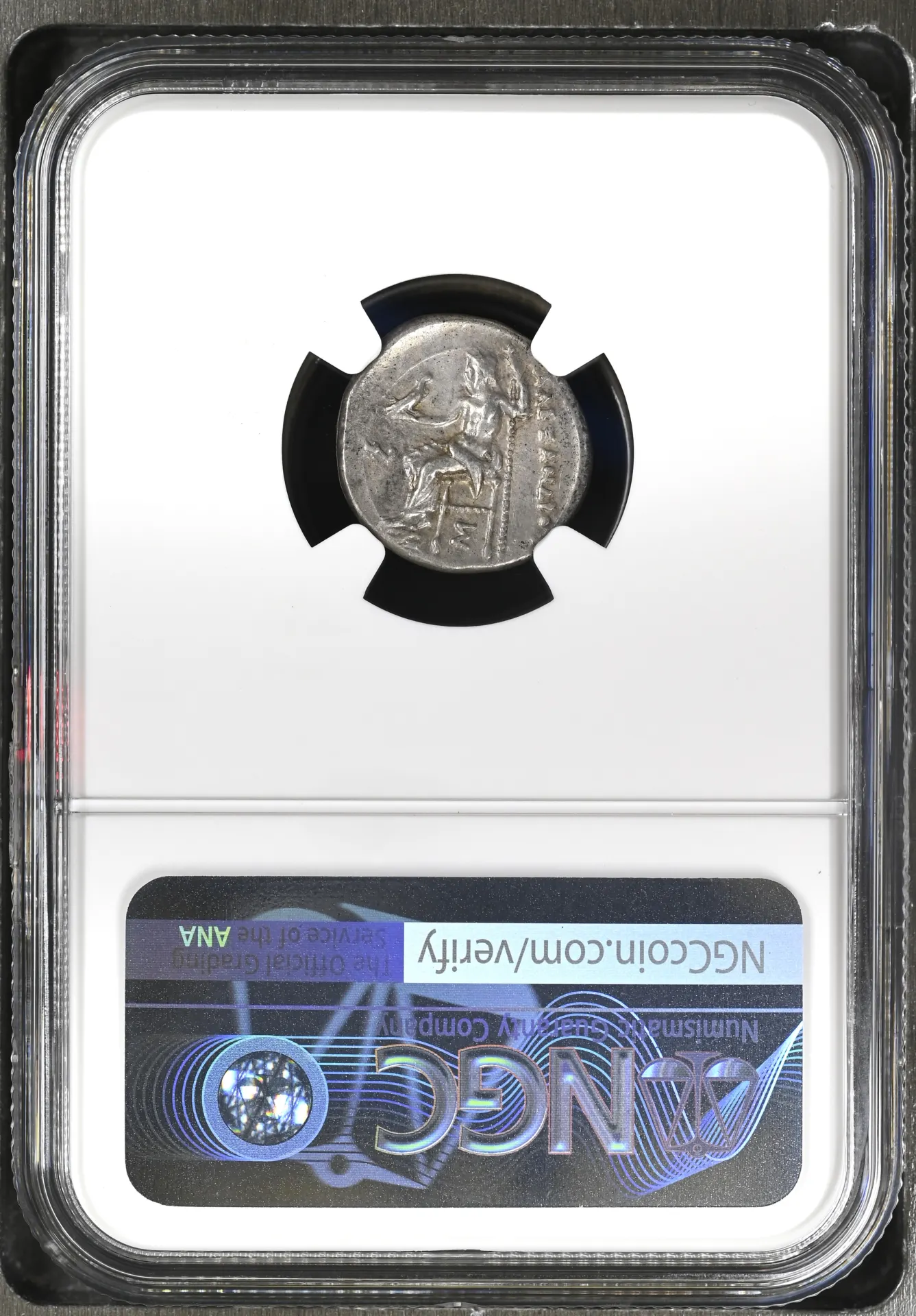 Ancient Coins Greek Macedonian Kings Macedonian Kings Alexander III(The Great) 336-323 BC AR Drachm NGC Ch XF 0152448 Macedonian Kings Alexander III(The Great) 336-323 BC AR Drachm NGC Ch XF 0152448Macedonian Kings Alexander III(The Great) 336-323 BC AR Drachm NGC Ch XF 0152448 - Image 2