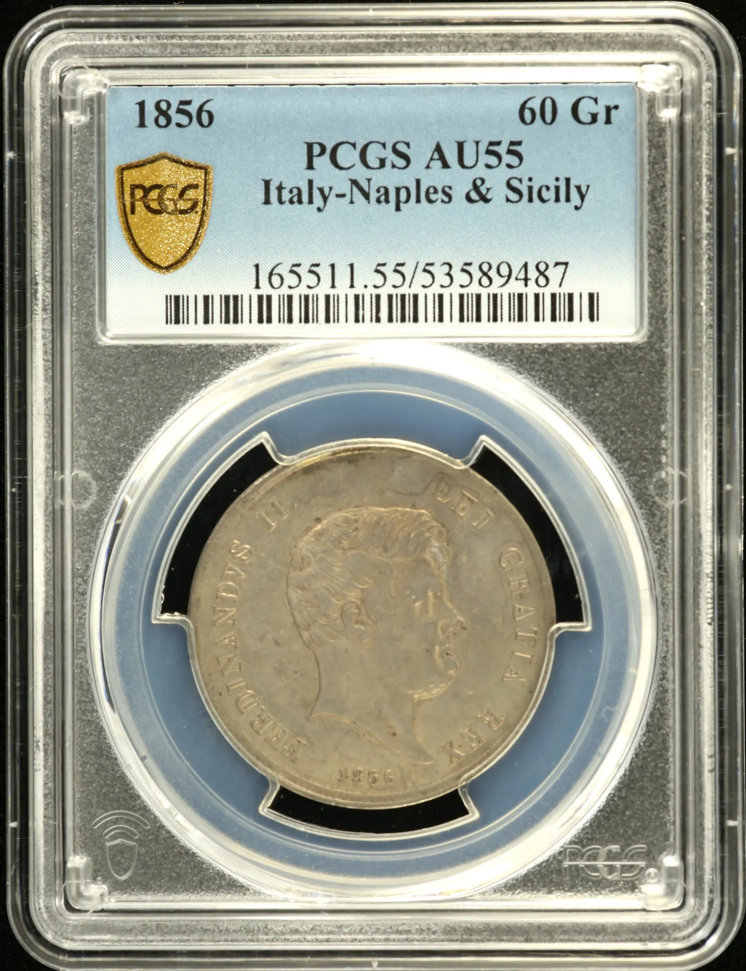 Europe Italy/San Marino/Vatican World Coins Italy/San Marino/Vatican 60 Grana 1856 PCGS AU55 0151899 Italy/San Marino/Vatican 60 Grana 1856 PCGS AU55 0151899
