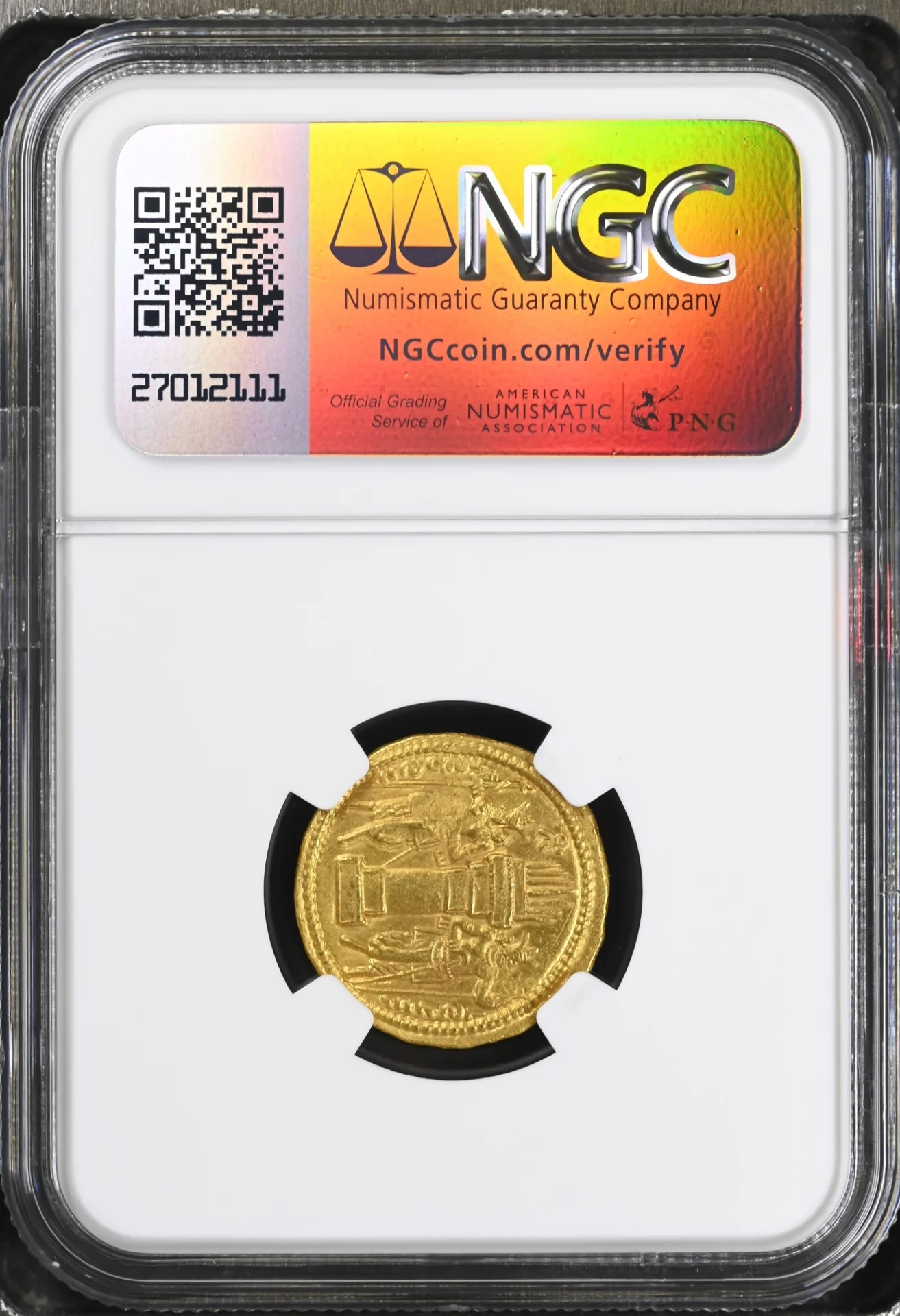 Achaemenid Kings Ancient Coins Greek Persia Persia, Achaemenid Kings Shahpur I 240-272 AD AV Dinar NGC AU 0152376 Persia, Achaemenid Kings Shahpur I 240-272 AD AV Dinar NGC AU 0152376Persia, Achaemenid Kings Shahpur I 240-272 AD AV Dinar NGC AU 0152376 - Image 2