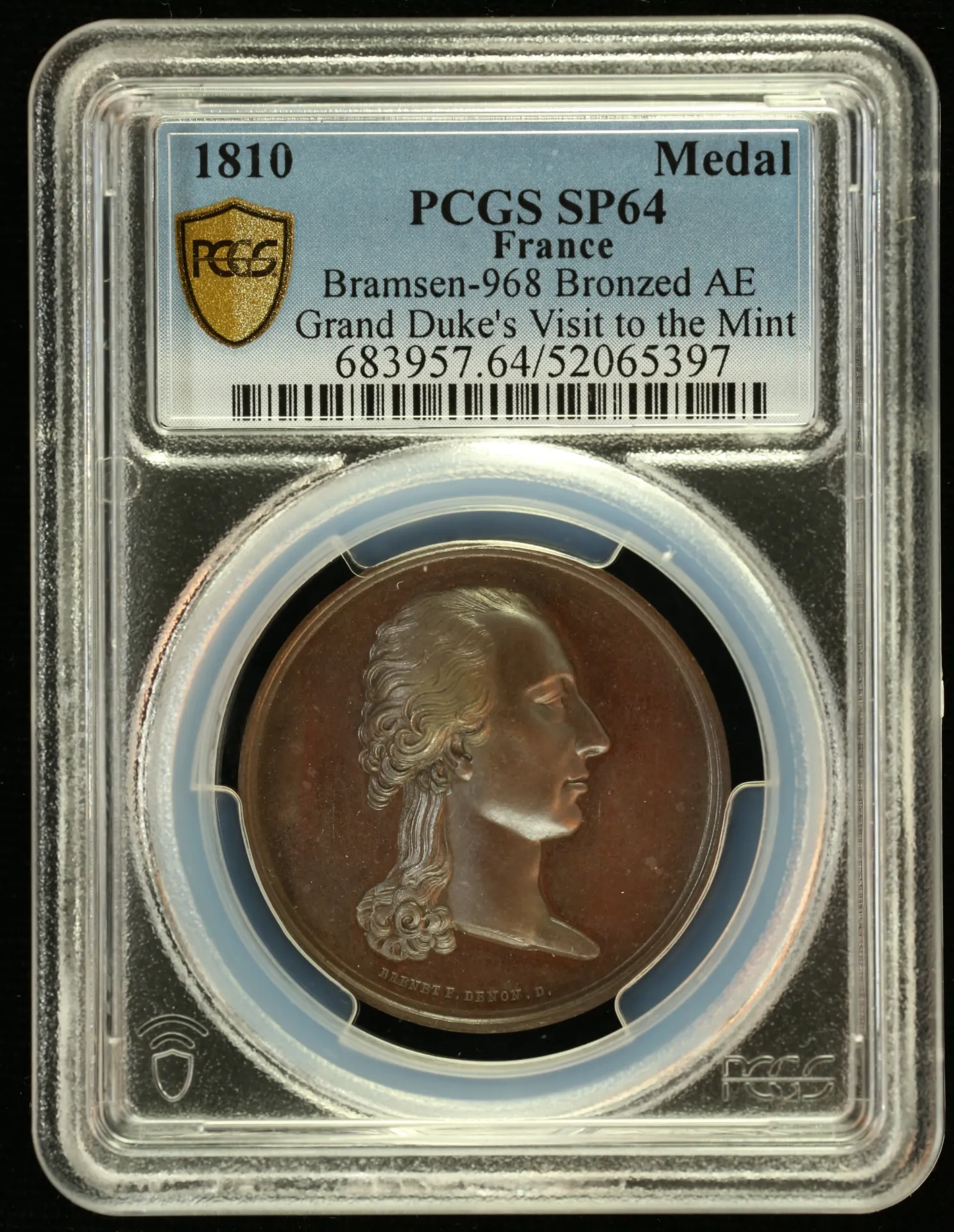 Europe France World Coins France Grand Dukes Visit to the Mint Bronze Medal 1810 PCGS SP64 0151792 France Grand Dukes Visit to the Mint Bronze Medal 1810 PCGS SP64 0151792France Grand Dukes Visit to the Mint Bronze Medal 1810 PCGS SP64 0151792