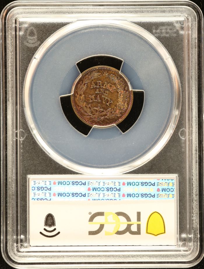 United States The Federal Union Civil War Token (1861-65) F-219/320a PCGS MS62BN 0152654United States The Federal Union Civil War Token (1861-65) F-219/320a PCGS MS62BN 0152654 - Image 2