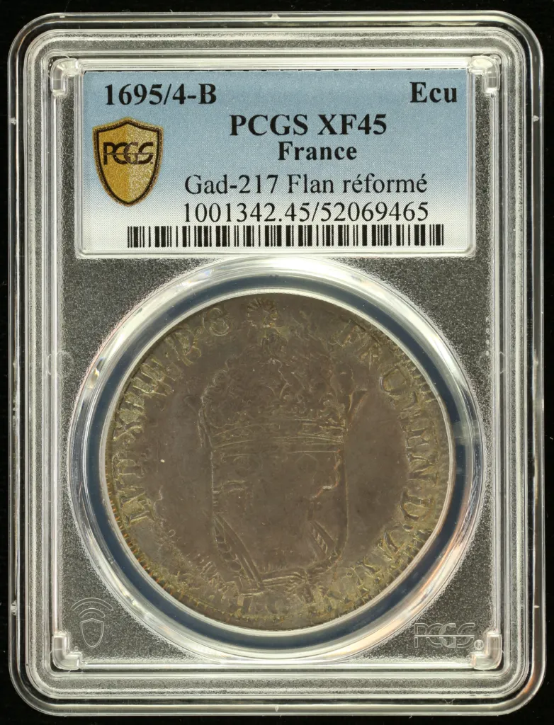 France Ecu 1695/4 B PCGS XF45 Gad-217 0152512