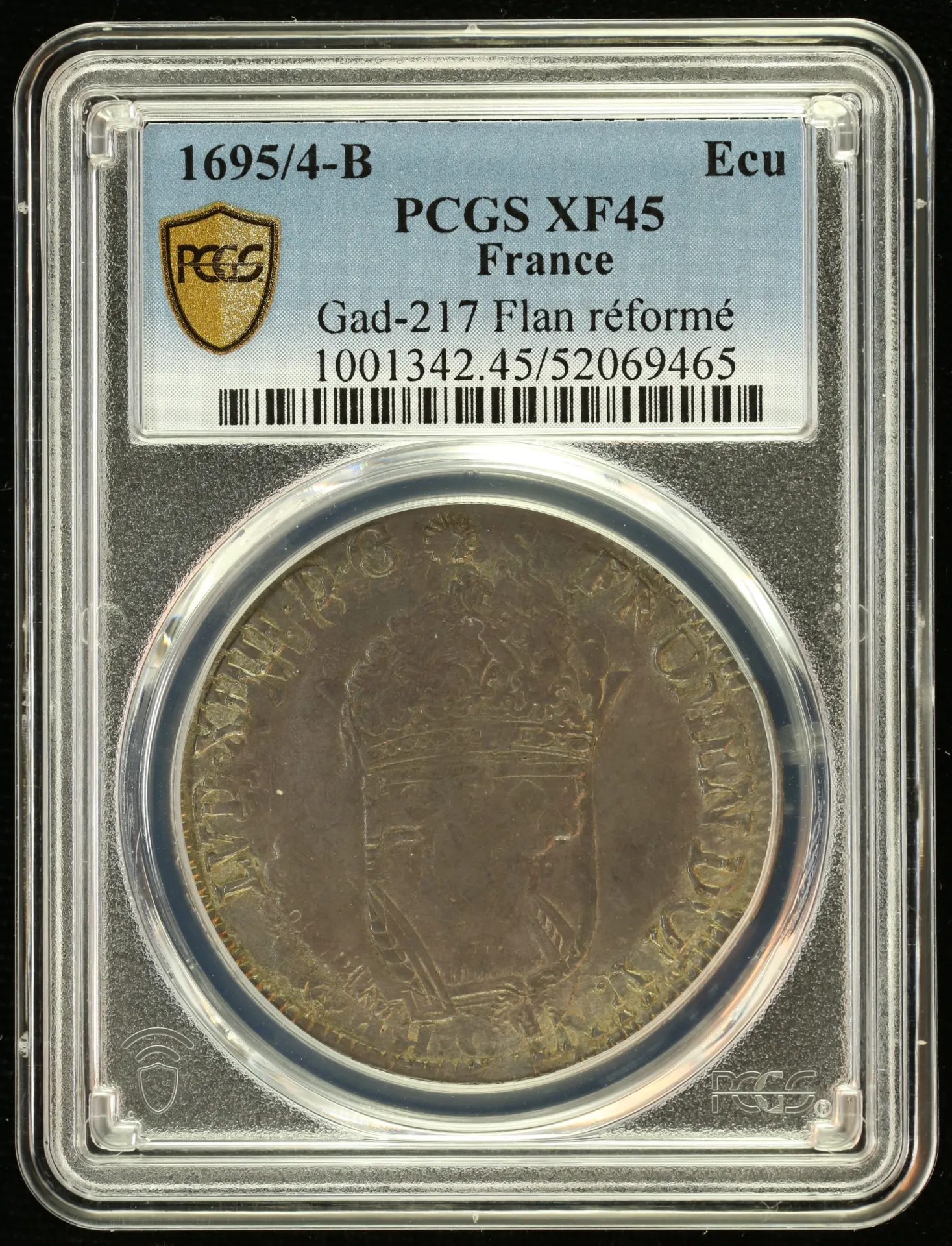 France Ecu 1695/4 B PCGS XF45 Gad-217 0152512