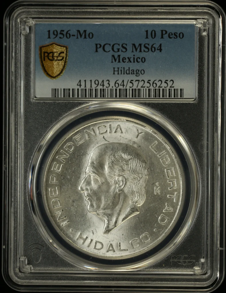 Modern Silver & Minors 10 Peso 1956 Mo PCGS MS64 0152059