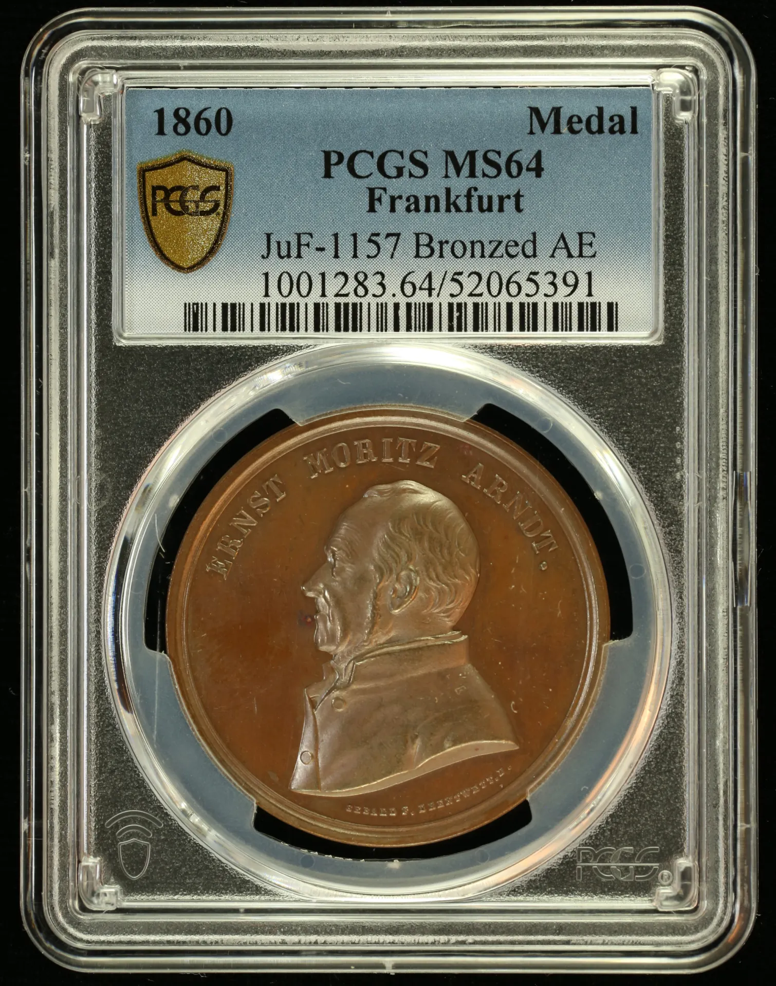 Europe Germany World Coins Germany Bronze Medal 1860 Frankfurt PCGS MS64 0151846 Germany Bronze Medal 1860 Frankfurt PCGS MS64 0151846Germany Bronze Medal 1860 Frankfurt PCGS MS64 0151846