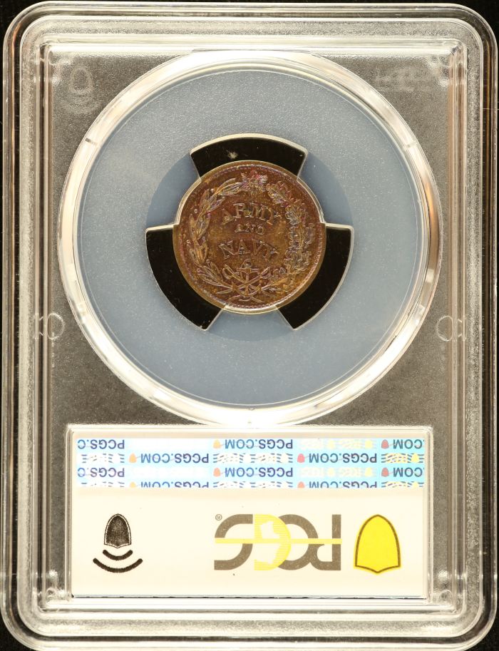 United States Flag of Our Union Civil War Token 1863 F-212/415a PCGS MS63BN 0152645United States Flag of Our Union Civil War Token 1863 F-212/415a PCGS MS63BN 0152645 - Image 2