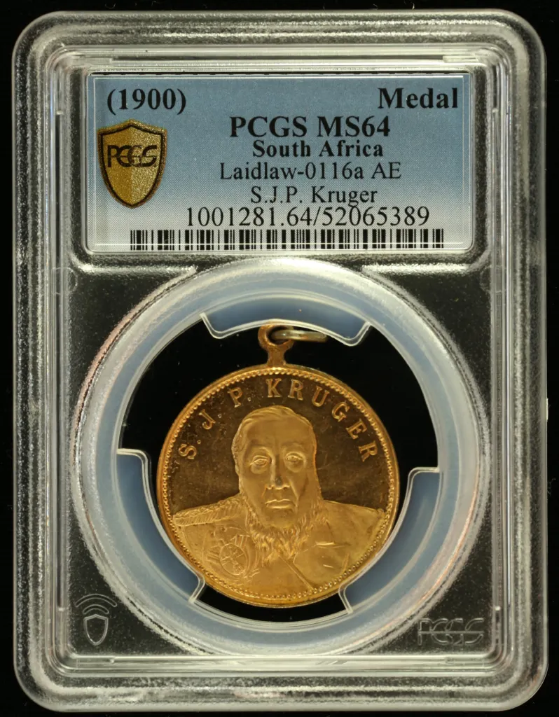 South Africa SJP Kruger Medal (1900) PCGS MS64 0151855