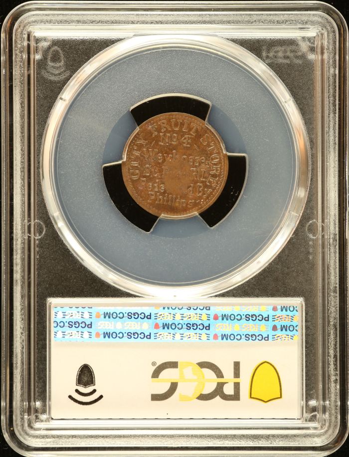 United States Weybosse Civil War Token 1864 F-700G-2a PCGS MS63BN 0152626United States Weybosse Civil War Token 1864 F-700G-2a PCGS MS63BN 0152626 - Image 2