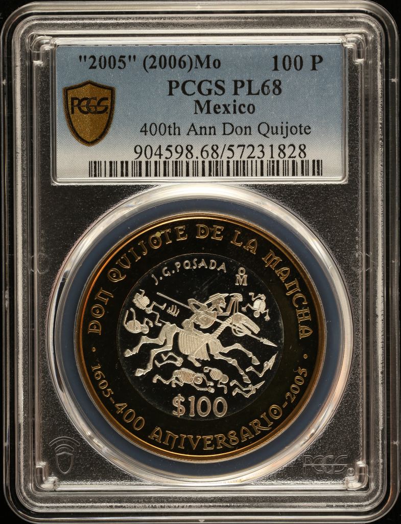 Modern Silver & Minors 100 Peso 2005 (2006) Mo PCGS PL68 0152003