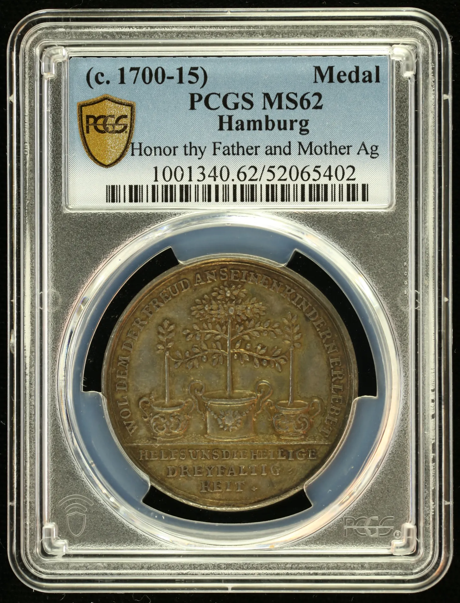 Europe Germany World Coins Germany Honor Thy Father and Mother Silver Medal (c.1700-15) Hamburg PCGS MS62 0151902 Germany Honor Thy Father and Mother Silver Medal (c.1700-15) Hamburg PCGS MS62 0151902Germany Honor Thy Father and Mother Silver Medal (c.1700-15) Hamburg PCGS MS62 0151902