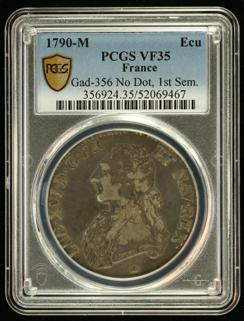 France Ecu 1790 M PCGS VF35 Gad-356 0152517