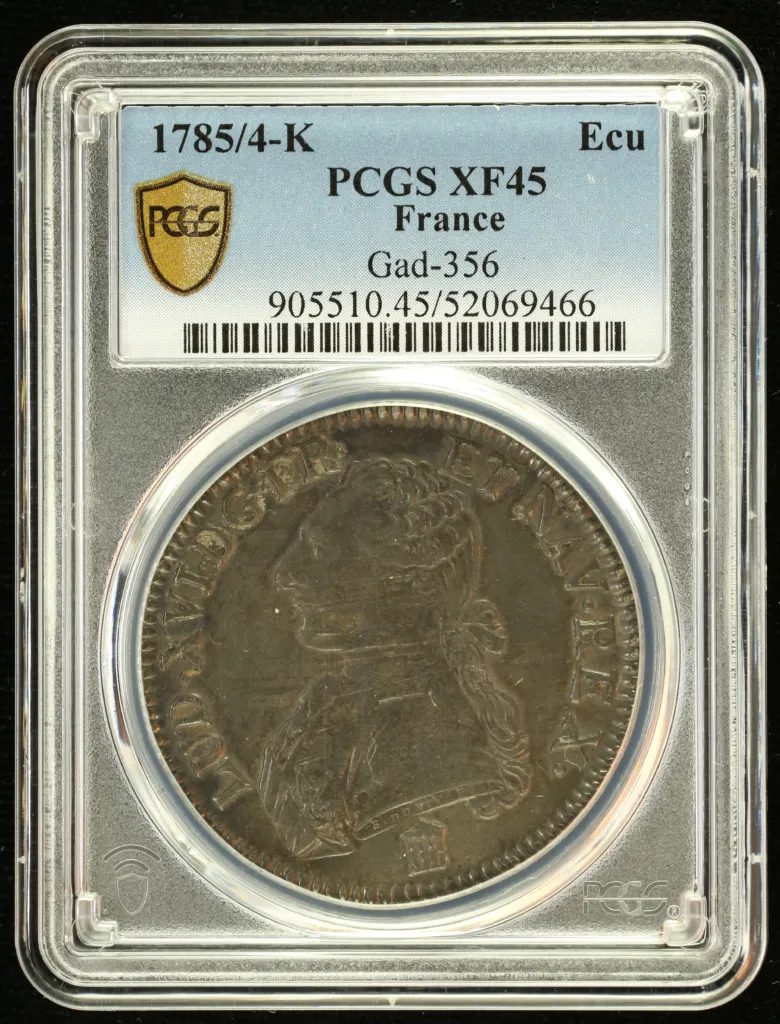 France Ecu 1785/4 K PCGS XF45 Gad-356 0152519