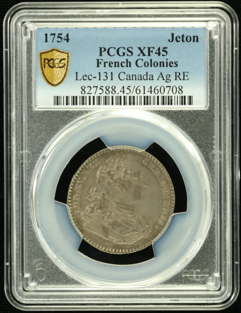 France Canada United States Jeton America 1754 Canada PCGS XF45 Lec-131 0151735