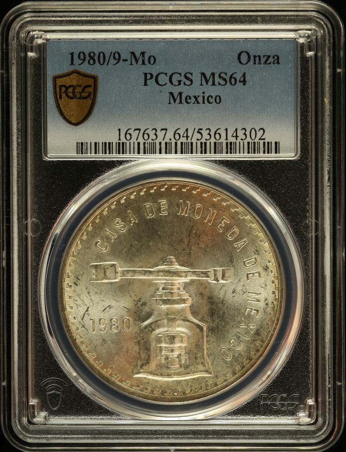 Modern Silver & Minors Onza 1980/9 Mo PCGS MS64 0152682Modern Silver & Minors Onza 1980/9 Mo PCGS MS64 0152682
