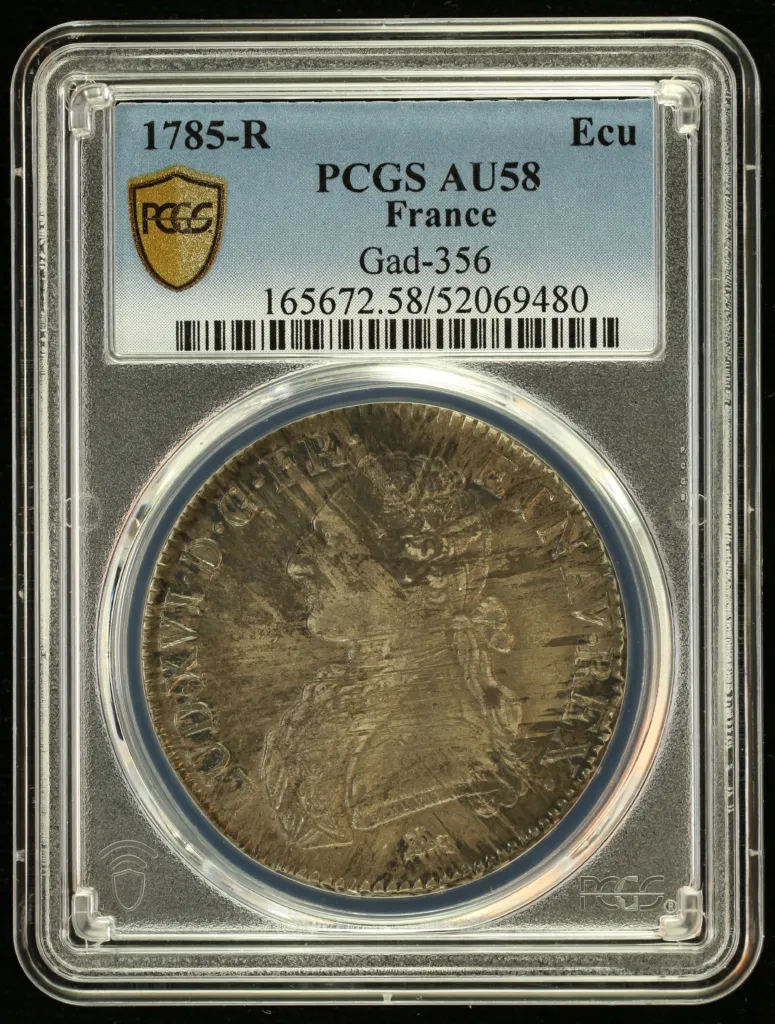 France Ecu 1785 R PCGS AU58 Gad-356 0152520