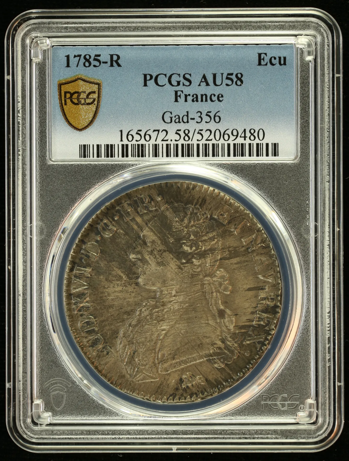 France Ecu 1785 R PCGS AU58 Gad-356 0152520