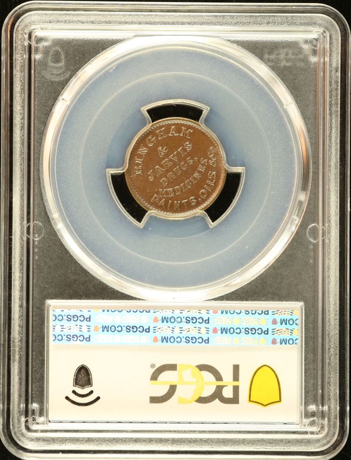 United States G.L. Bowne Civil War Token (1861-65) F-145B-1a1 PCGS MS62BN 0152639United States G.L. Bowne Civil War Token (1861-65) F-145B-1a1 PCGS MS62BN 0152639 - Image 2