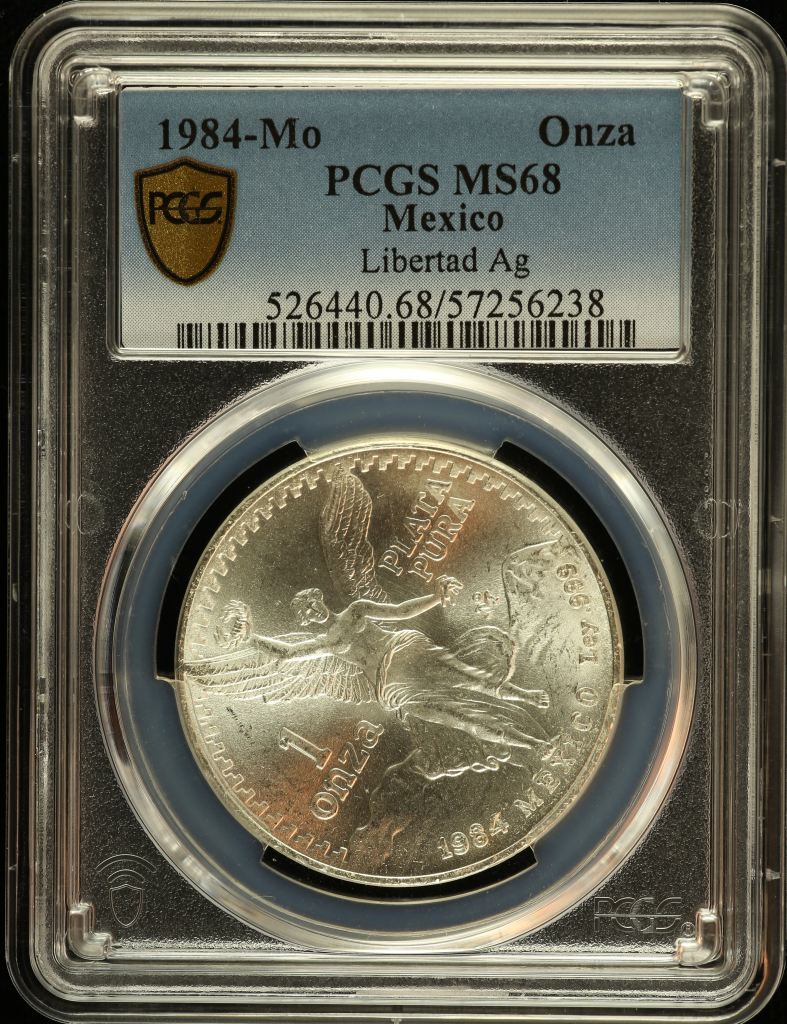 Modern Silver & Minors Onza 1984 Mo PCGS MS68 0151729