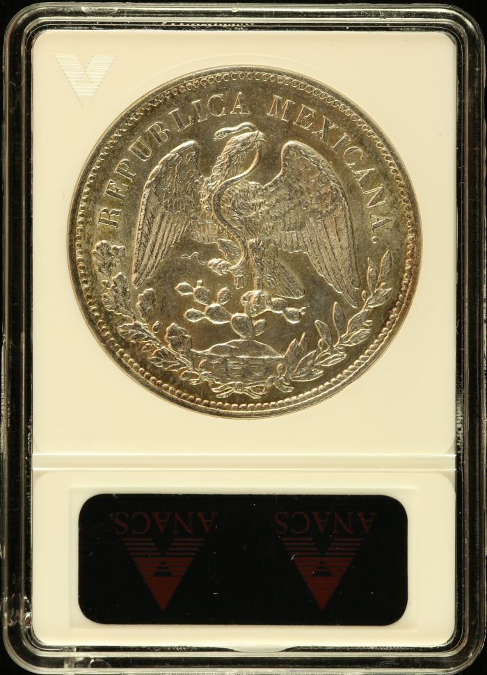 Republic Silver & Minors Peso 1909 Mo GV ANACS MS63 0152672Republic Silver & Minors Peso 1909 Mo GV ANACS MS63 0152672 - Image 2