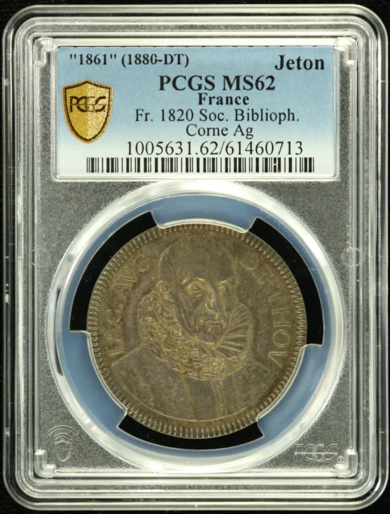 France Jeton 1861 PCGS MS62 FR-1820 0151830