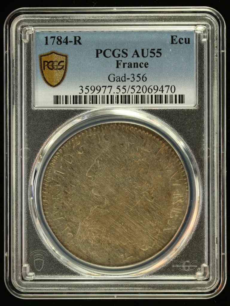 France Ecu 1784 R PCGS AU55 Gad-356 0152532