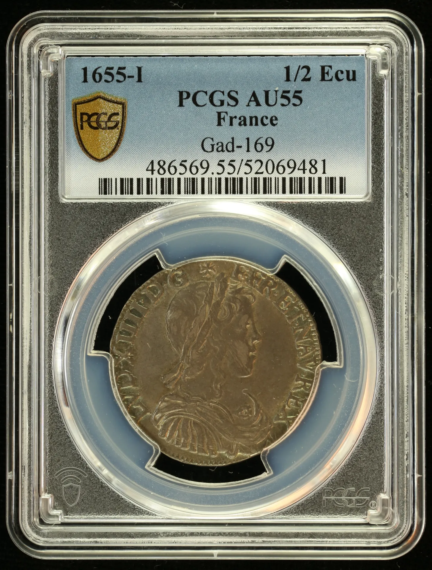 Europe France World Coins France 1/2 Ecu 1655 I PCGS AU55 Gad-169 0152538 France 1/2 Ecu 1655 I PCGS AU55 Gad-169 0152538France 1/2 Ecu 1655 I PCGS AU55 Gad-169 0152538