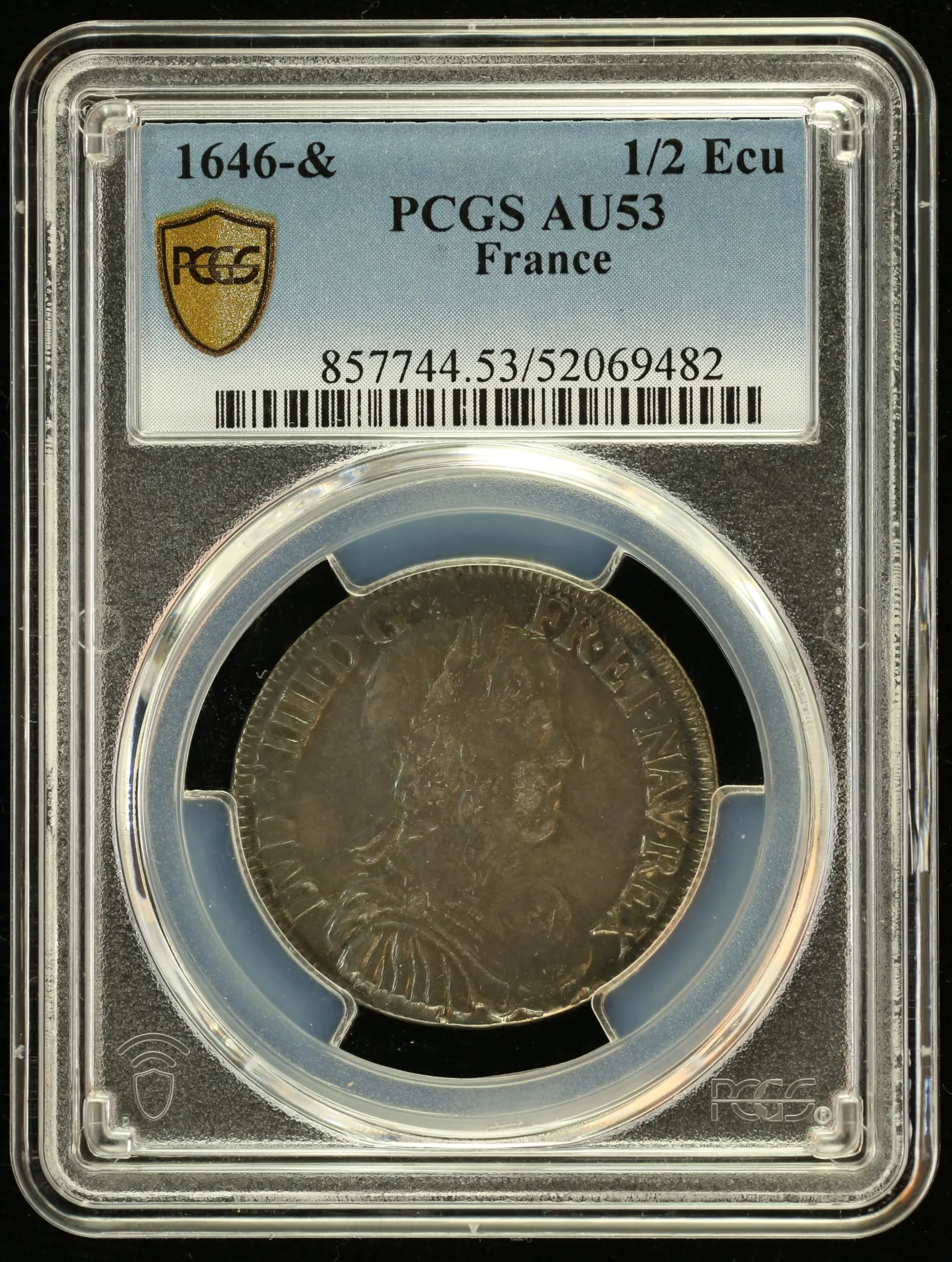 Europe France World Coins France 1/2 Ecu 1646 & PCGS AU53 0152546 France 1/2 Ecu 1646 & PCGS AU53 0152546France 1/2 Ecu 1646 & PCGS AU53 0152546