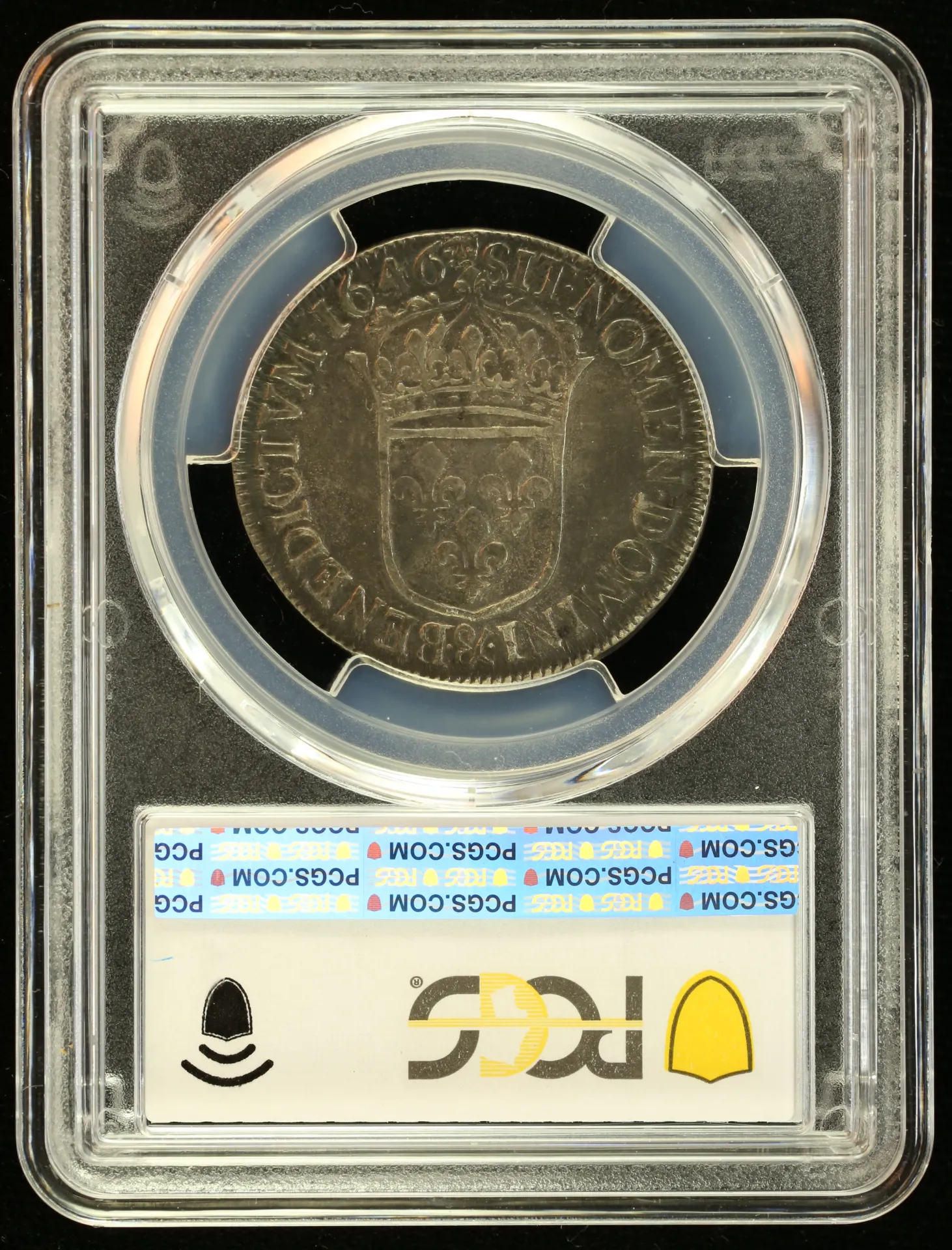 Europe France World Coins France 1/2 Ecu 1646 & PCGS AU53 0152546 France 1/2 Ecu 1646 & PCGS AU53 0152546France 1/2 Ecu 1646 & PCGS AU53 0152546 - Image 2