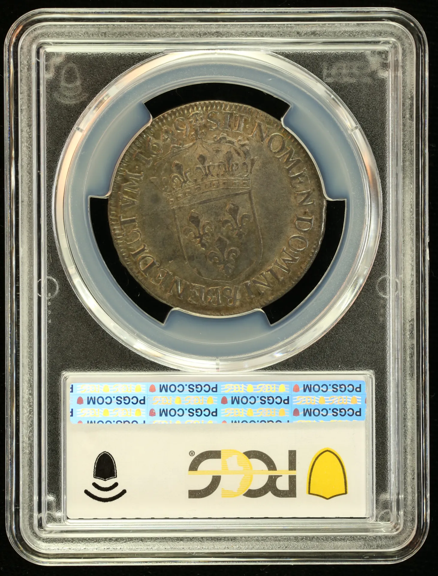 Europe France World Coins France 1/2 Ecu 1649 & PCGS AU58 Gad-169 0152561 France 1/2 Ecu 1649 & PCGS AU58 Gad-169 0152561France 1/2 Ecu 1649 & PCGS AU58 Gad-169 0152561 - Image 2