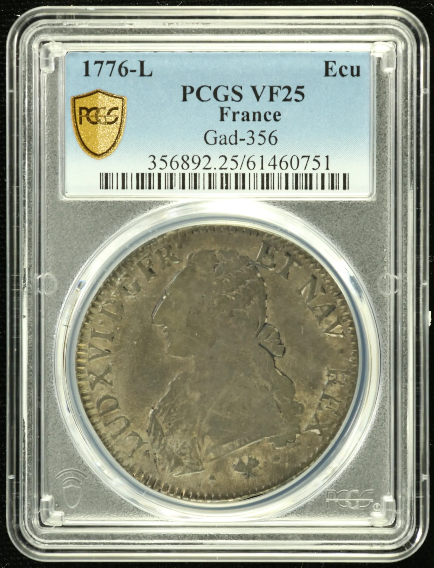 Europe France World Coins France Ecu 1776 L PCGS VF25 Gad-356 0152528 France Ecu 1776 L PCGS VF25 Gad-356 0152528France Ecu 1776 L PCGS VF25 Gad-356 0152528