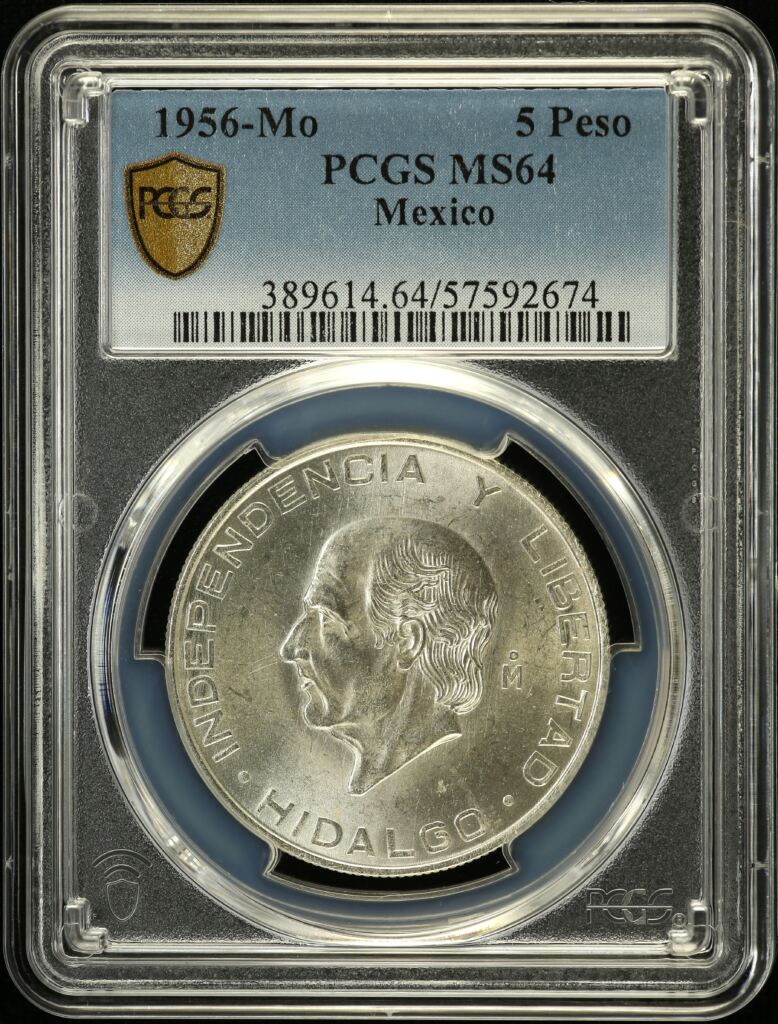 Modern Silver & Minors 5 Peso 1956 Mo PCGS MS64 0153026