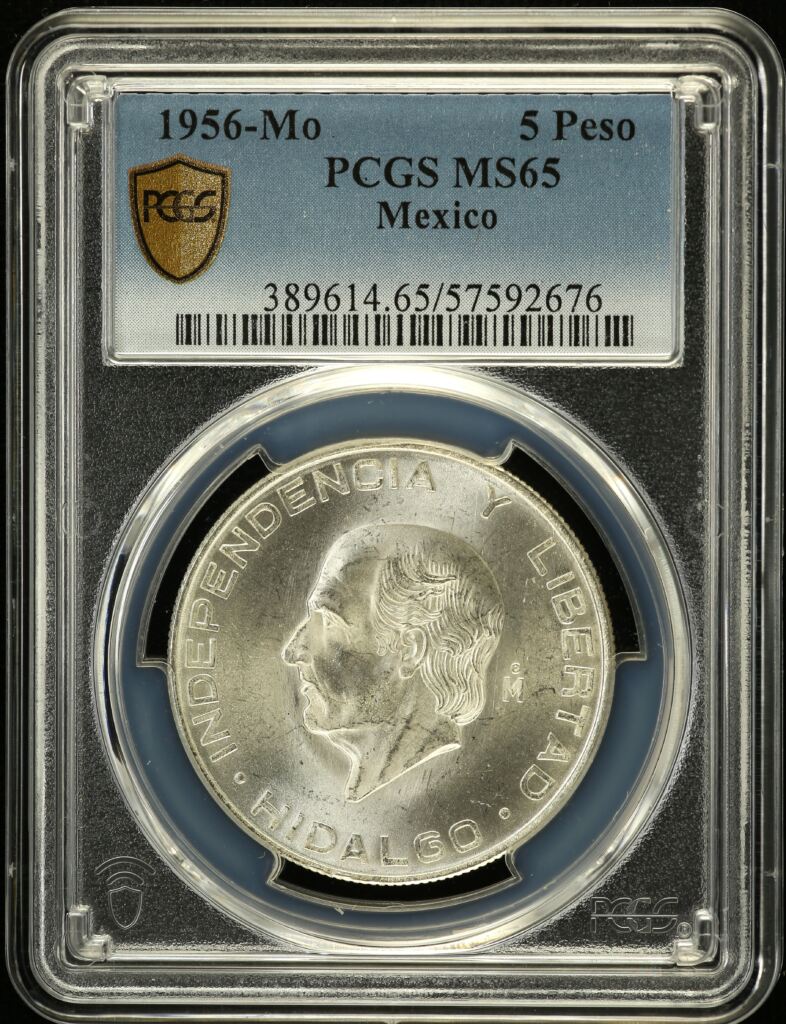 Modern Silver & Minors 5 Peso 1956 Mo PCGS MS65 0153027