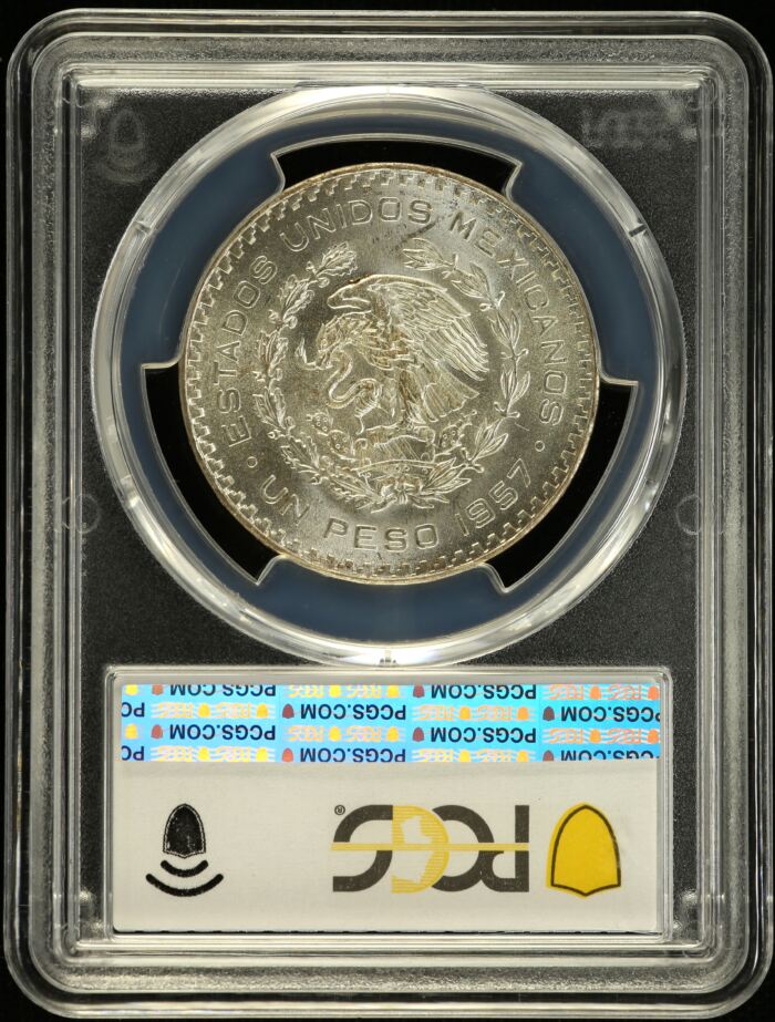 Modern Silver & Minors Peso 1957 Mo KM-458 PCGS MS64 0153057Modern Silver & Minors Peso 1957 Mo KM-458 PCGS MS64 0153057 - Image 2