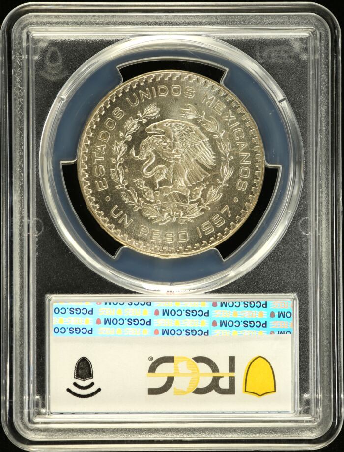 Modern Silver & Minors Peso 1957 Mo KM-458 PCGS MS65 0153059Modern Silver & Minors Peso 1957 Mo KM-458 PCGS MS65 0153059 - Image 2